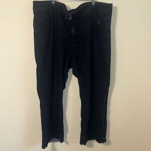 Lane Bryant. Straight Fit Trouser Jeans in Deep Indigo